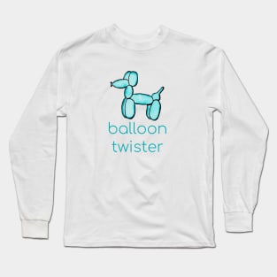 Watercolor Balloon Twister (Teal) Long Sleeve T-Shirt